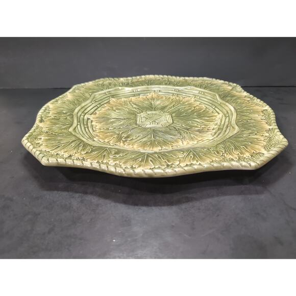 Fitz & Floyd Leaf Platter, Bella Vista‎ 14" Serving Platter, Handcrafted, Flawed - Picture 7 of 10